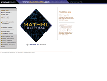 Tablet Screenshot of mathmlcentral.com